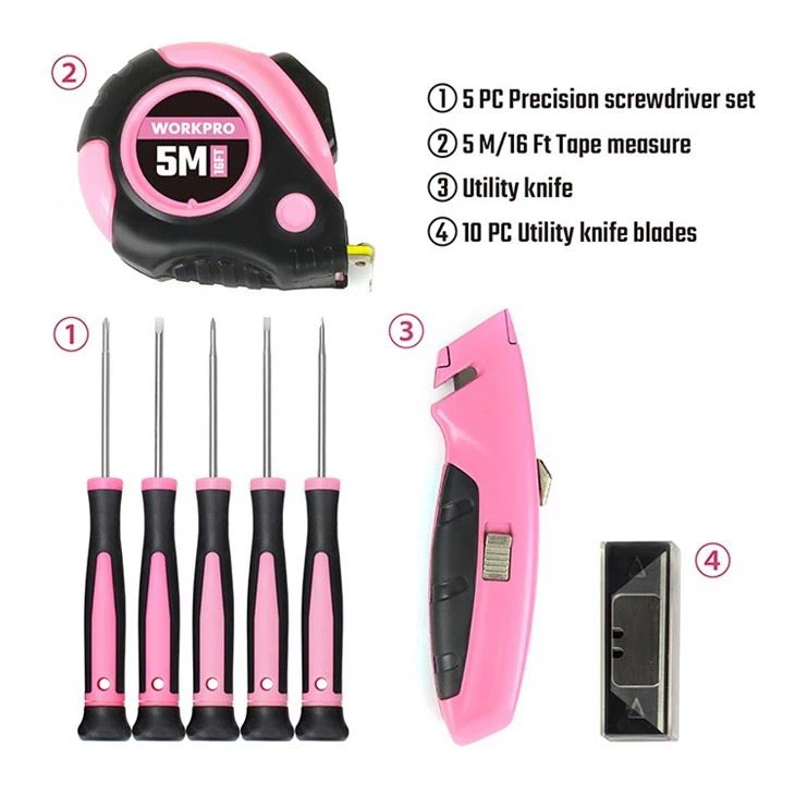 Pink Tool Set For Ladies