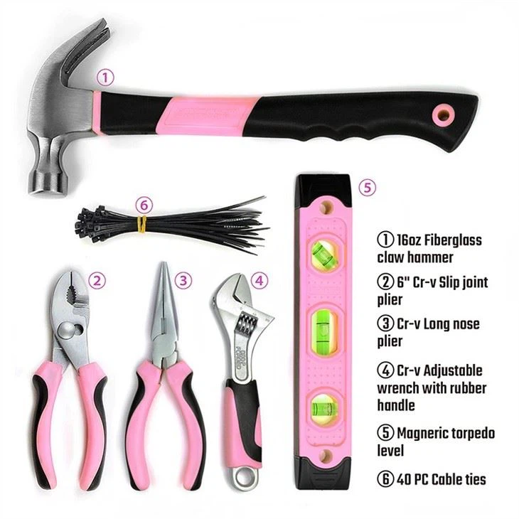 Pink Tool Set For Ladies