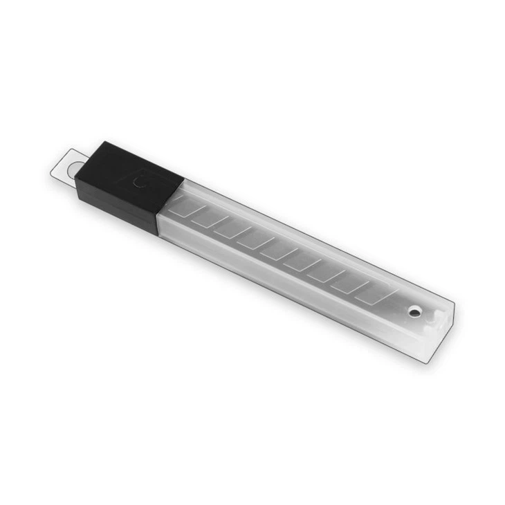 10PC 9MM 30° SNAP OFF BLADE BLACK