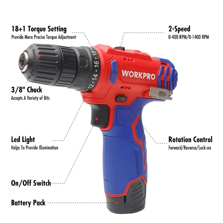 12V 10MM CORDLESS DRILL