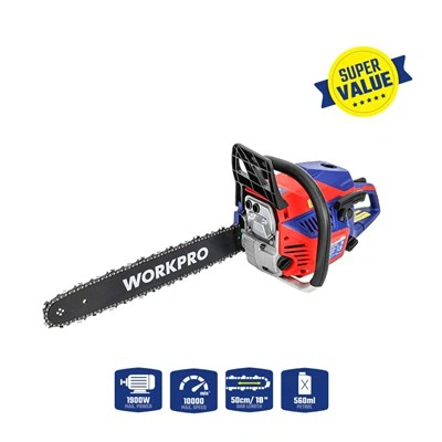 منشار سلسلة يعمل بالبنزين مقاس 18 بوصة وسعة 52 سم مكعب