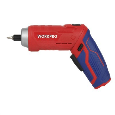 طقم مفكات براغي دوارة قابلة لإعادة الشحن عبر USB من WORKPRO، 11 قطعة، 3.6 فولت، بطارية ليثيوم أيون، أحمر