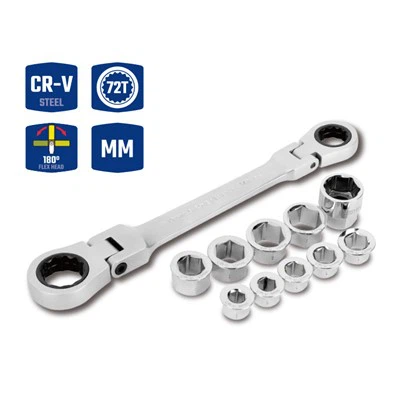 WORKPRO 11 قطعة حلقة مزدوجة ومجموعة أدوات ربط السقاطة المزدوجة المرنة