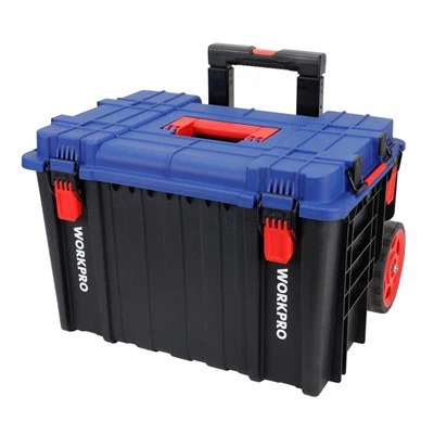 حقيبة ترولي بلاستيكية قابلة للتكديس من WORKPRO