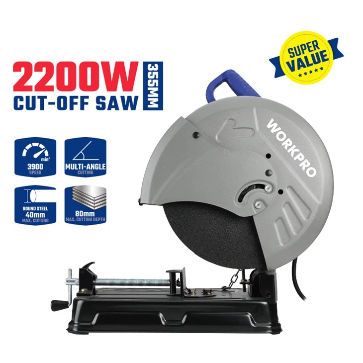 منشار قطع WORKPRO مقاس 355 مم (14 بوصة).
